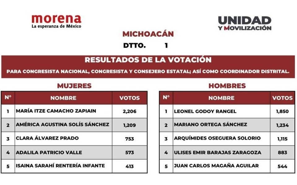 Invalidan resultados en elección de consejeros de Morena en Múgica - El Sol  de Morelia | Noticias Locales, Policiacas, sobre México, Michoacán y el  Mundo